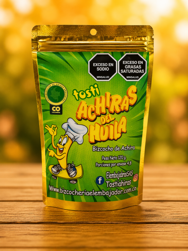 Tosti Achiras del Huila 120 g – Tradición huilense en empaque premium