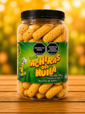 Tosti Achiras del Huila 230 g – Tamaño intermedio, práctico y atractivo